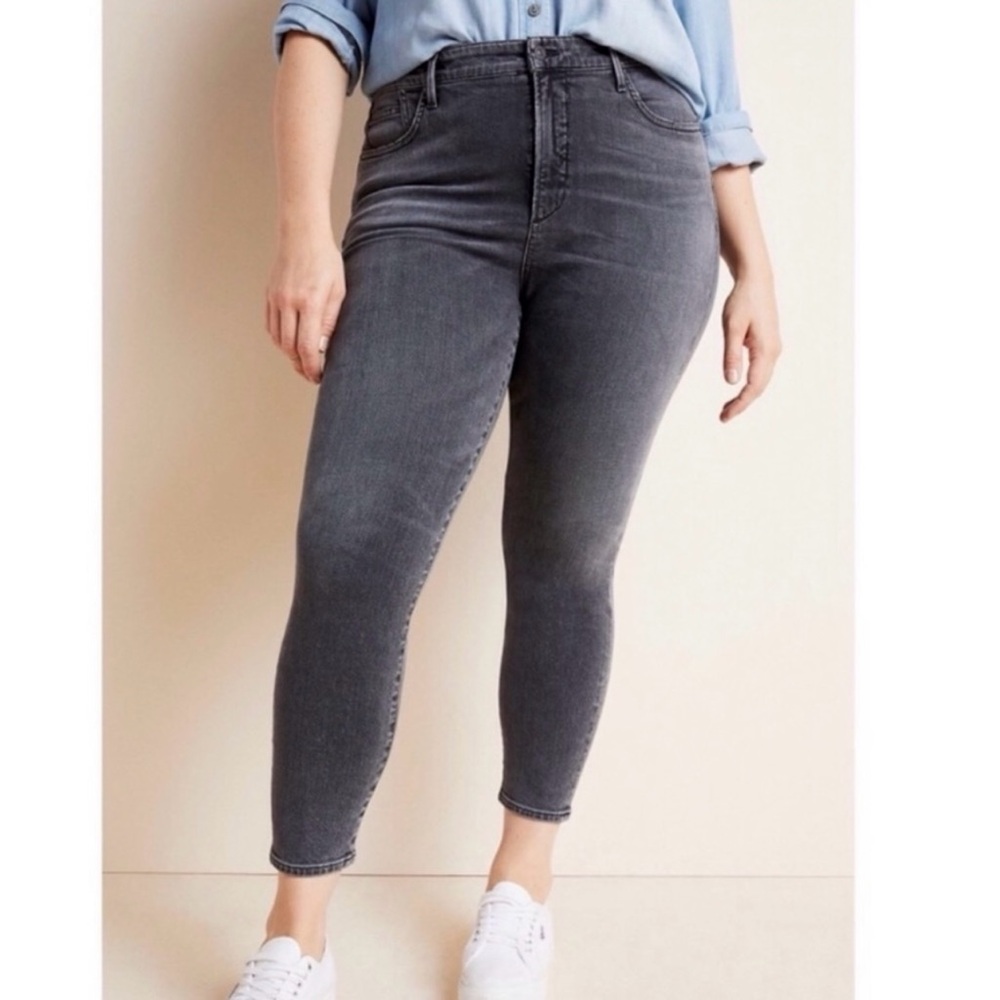 Citizens of Humanity High Rise Light Black Ankle Skinny Jeans Rocket Plus 18W